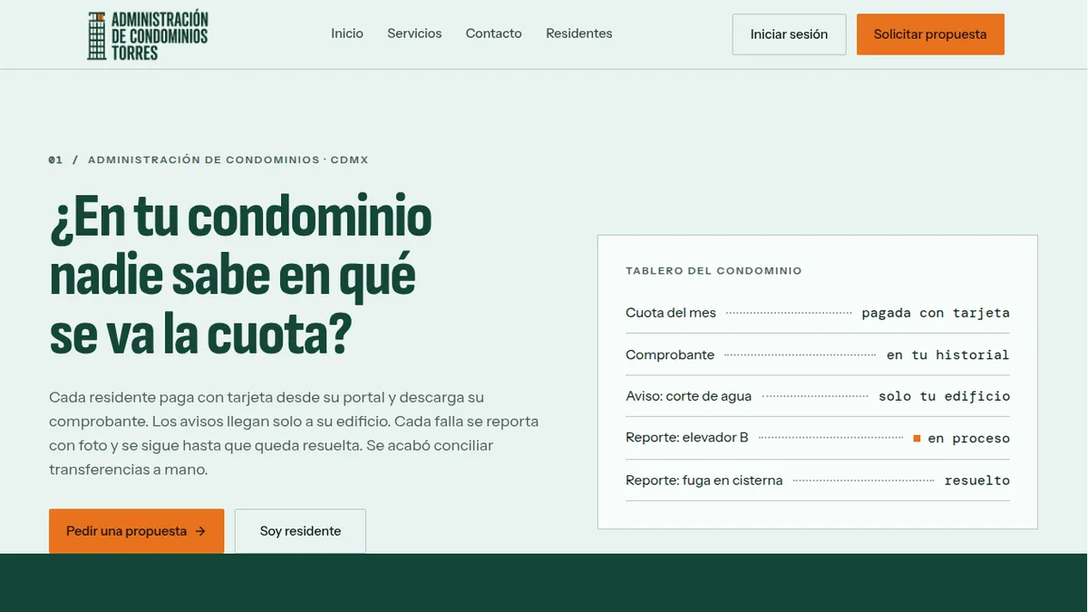 Administración de Condominios Torres