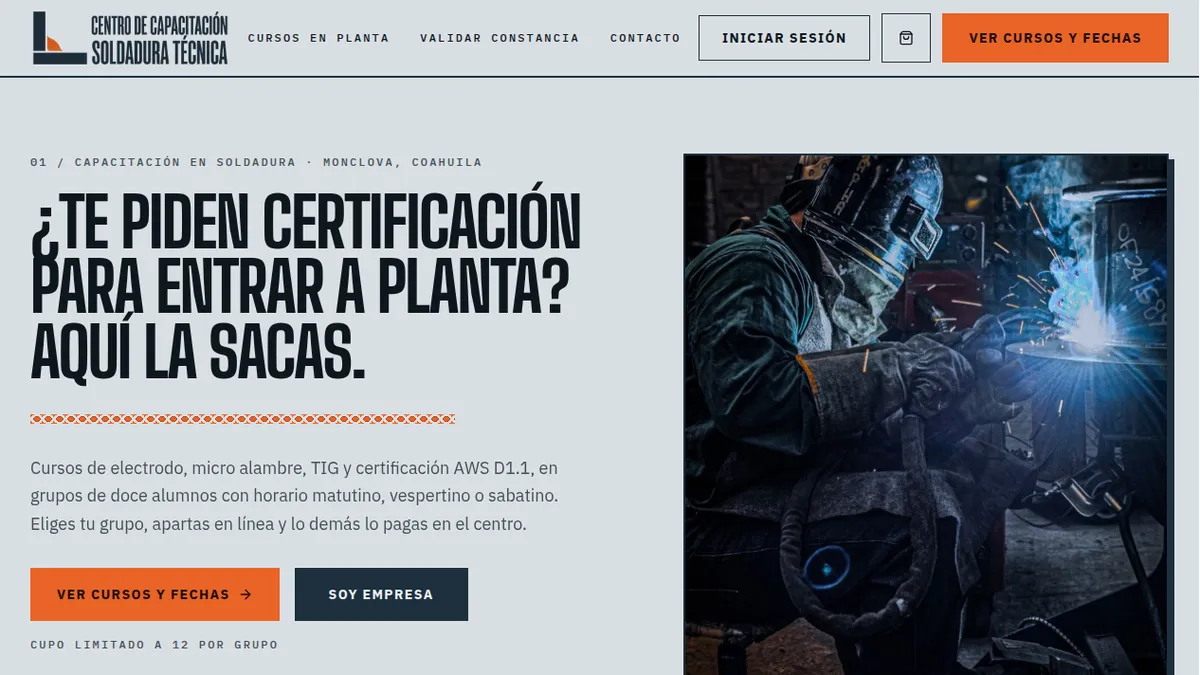 Centro de Capacitación Soldadura Técnica