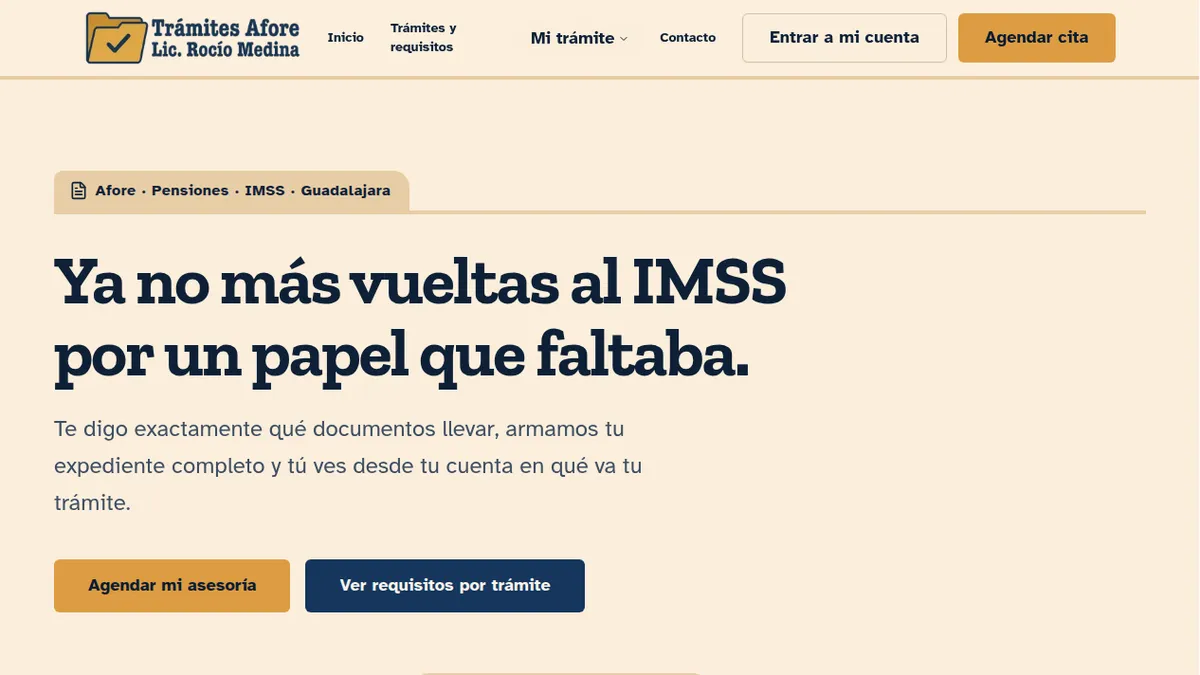 Trámites Afore Lic. Rocío Medina